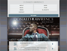 Tablet Screenshot of donaldlawrence.com
